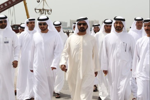 مكتوم بن محمد يستقبل رئيس جي بي مورغان 