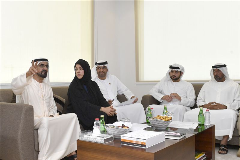 محمد بن راشد يتفقد موقع إكسبو 2020 دبي