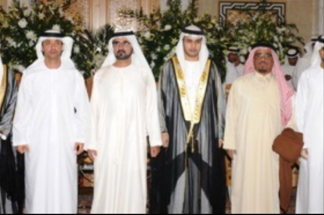 محمد بن راشد يستقبل ولي عهد البحرين 