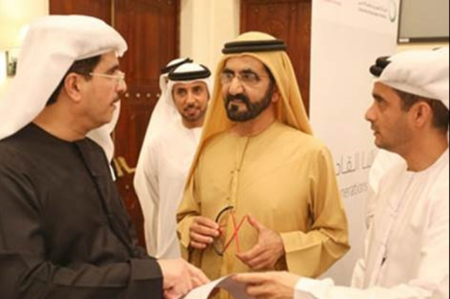محمد بن راشد ومحمد بن زايد يتقدمان مسيرة مهرجان قصر الحصن 2016