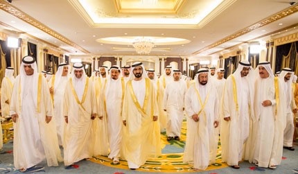 محمد بن راشد يلتقي حميد بن راشد النعيمي 
