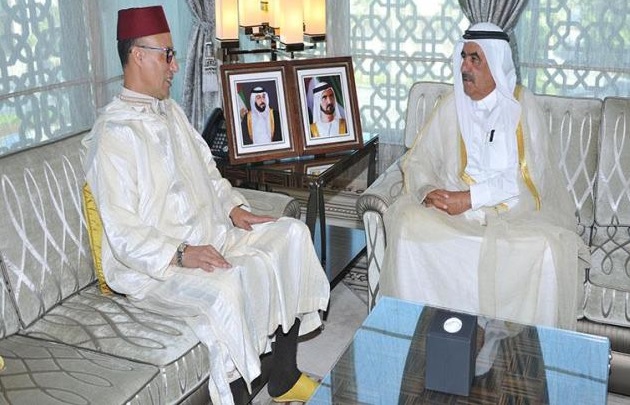 حمدان بن راشد يستقبل قنصل المغرب 