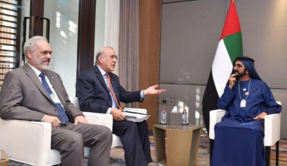 محمد بن راشد يستقبل الأمين العام لمنظمة التعاون الاقتصادي والتنمية