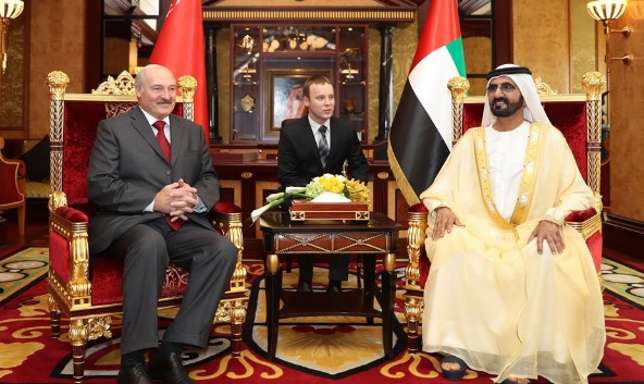 محمد بن راشد يستقبل رئيس بيلاروسيا