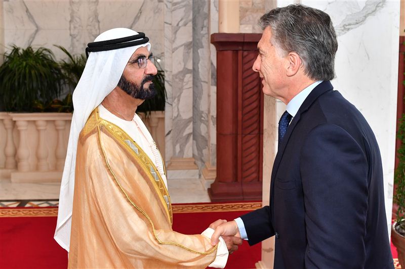 Mohammed bin Rashid receives President of Argentina 
