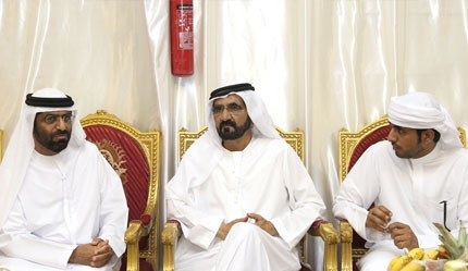 محمد بن راشد يستقبل رئيس الوزراء الليبي 