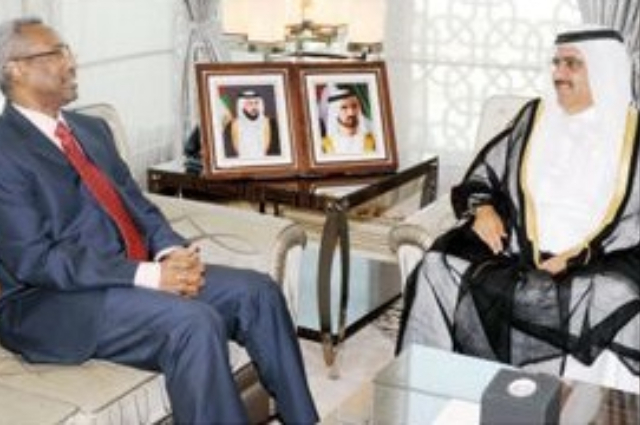 حمدان بن محمد يستقبل ولي عهد لوكسمبورغ  