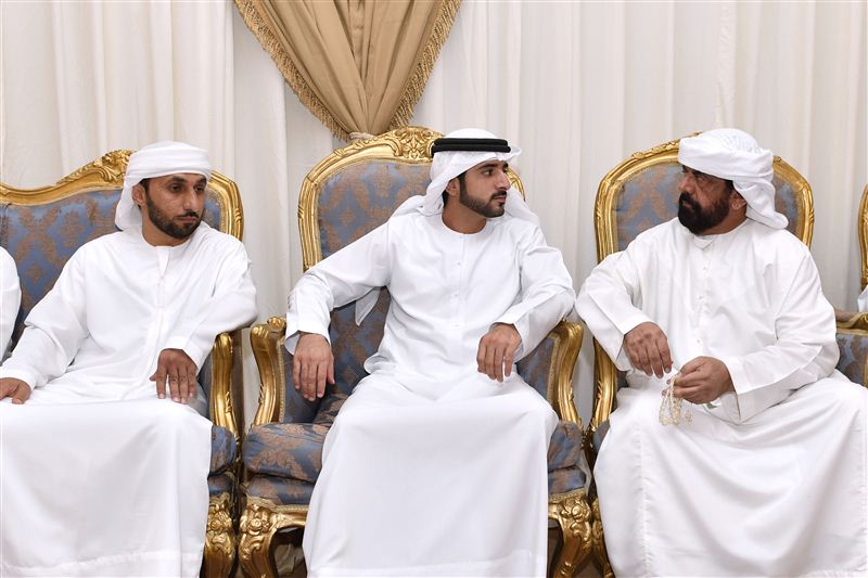 Hamdan bin Mohammed bin Rashid offers condolences to family of martyr Khalid Al Shehi