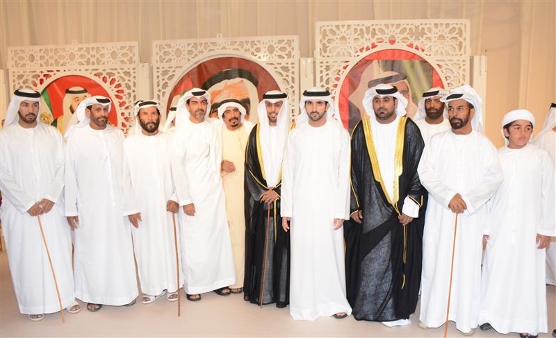 حمدان بن محمد يحضر أفراح الخيلي