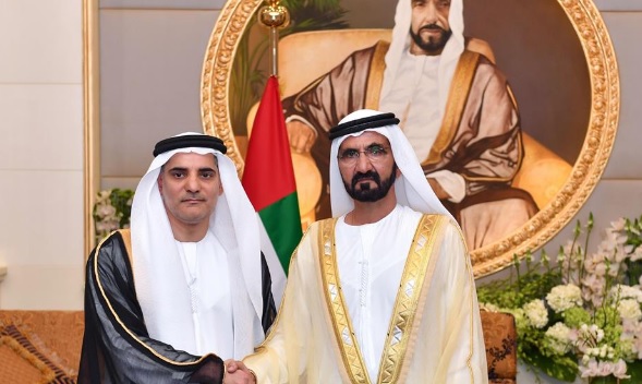 أمام محمد بن راشد . . علي الشعفار يؤدي اليمين القانونية كمندوب دائم للدولة في "ايرينا"