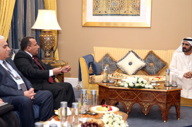 Mohammed bin Rashid receives Mayor of Berlin 