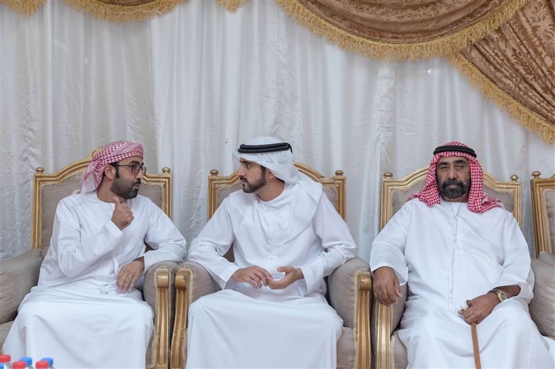 حمدان بن محمد يعزي في وفاة ناصر محمد بوقبي المنصوري