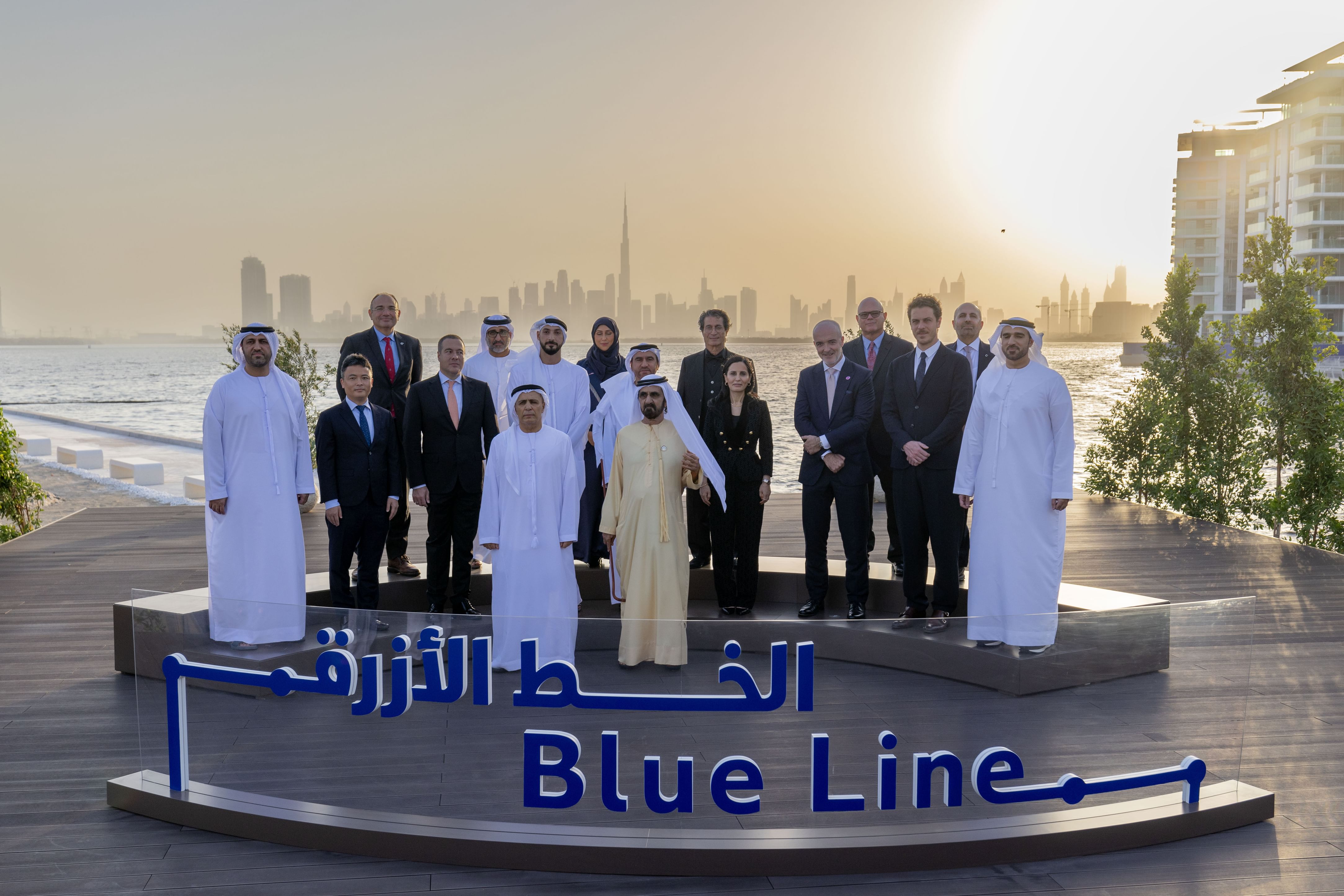 Mohammed bin Rashid lays foundation stone for Dubai Metro Blue Line