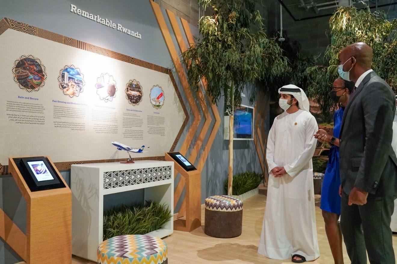 Hamdan bin Mohammed visits the pavilions of Rwanda and Côte d’Ivoire at Expo 2020 Dubai