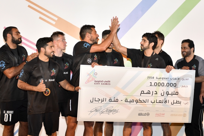 حمدان بن محمد يقود فريق F3 للفوز بدورة الألعاب الحكومية