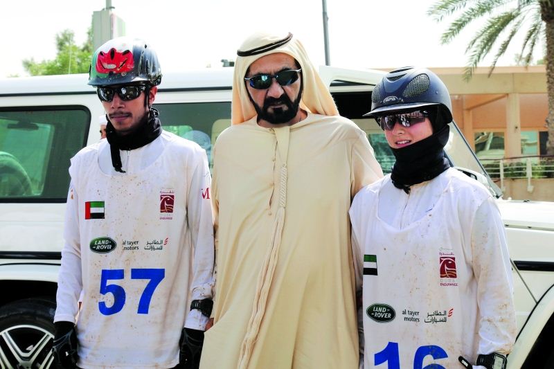 محمد بن راشد يشهد كأس "جميلتي" للقدرة في سيح السلم