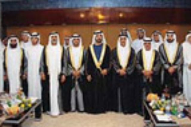 Mohammed bin Rashid attends the wedding of Al Tamim 