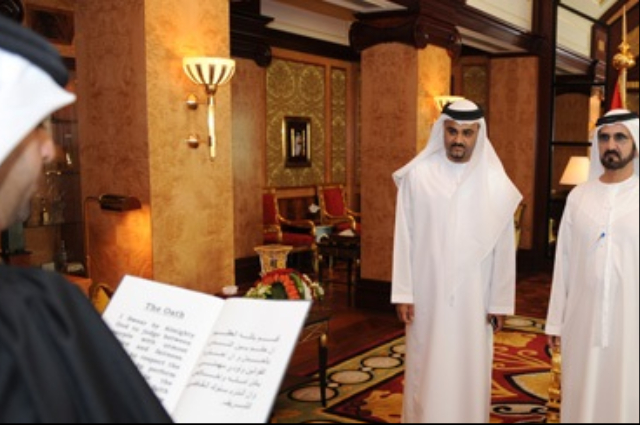 حمدان بن راشد يستقبل ولي عهد أم القيوين