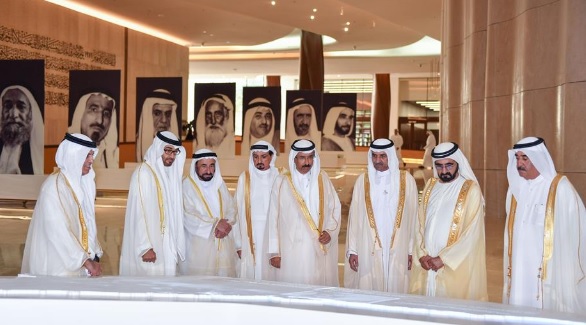 محمد بن راشد ومحمد بن زايد وحكَّام الإمارات يفتتحون "متحف الاتحاد"