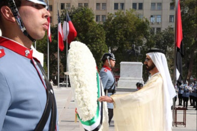محمد بن راشد والسيسي يشهدان توقيع إتفاقية العاصمة الادارية لمصر