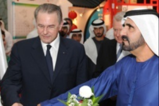 محمد بن راشد يستقبل حاكم مدينة سيئول الكورية 