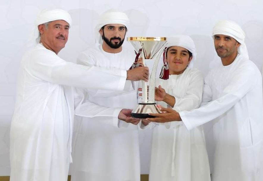 حمدان بن محمد يتوج الفائزين بالرموز في ختامي الوثبة