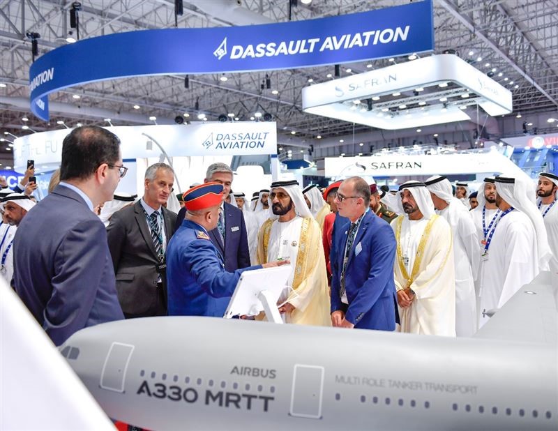محمد بن راشد ومحمد بن زايد يفتتحان " معرض دبي الدولي للطيران 2019"